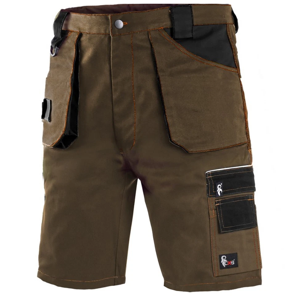 CXS Arbeitsshorts Kurze Arbeitshose Schutzhose Carohose Bundhose Gartenhose(DAW-KR)