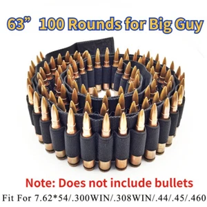 63" 100 Runde Munition Gürtel Gewehr Kugel Patrone für 7,62x54,44,45-70 - Bild 1 von 12