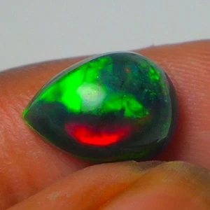 Black Opal Cabochon 2.40 Cts , Stunning Play of Color! Perfect for Jewelry - Picture 1 of 11