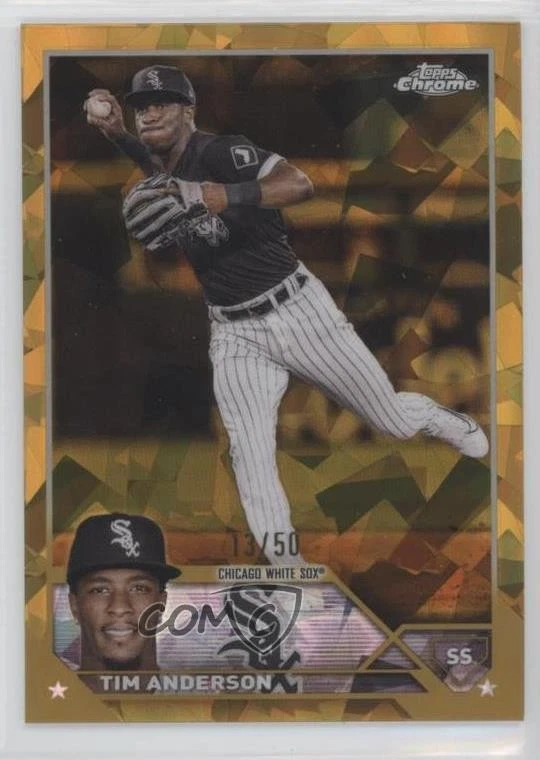 2023 Topps Chrome Sapphire Edition Gold /50 Tim Anderson #282 - Image 1 of 2