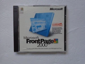 Microsoft FrontPage 2000 2CD ROM for Windows NT & Windows 98 (case was damaged) - Picture 1 of 4