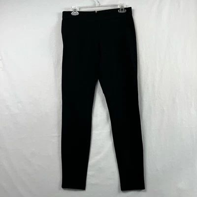 J Crew Pants Womens 10 Black Leggings Ponte Skinny Stretch Zipper - Image 1 of 4