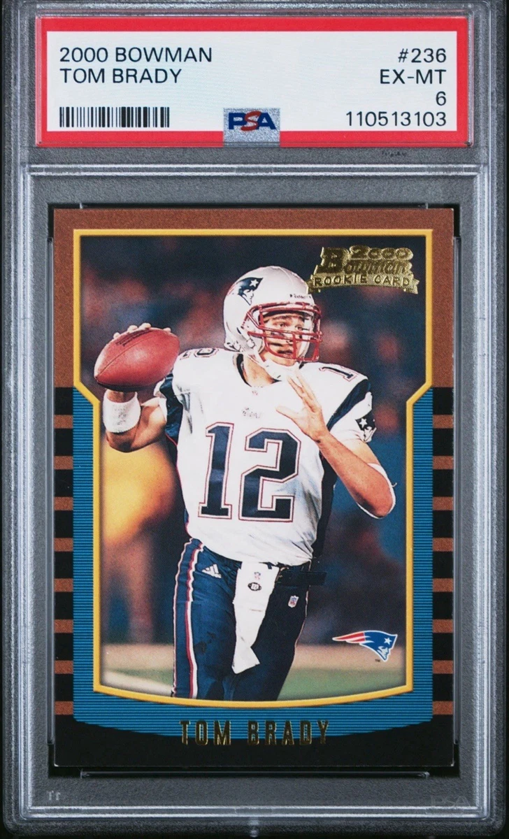 Bowman Tom Brady Football New England Patriots Sports Trading