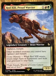 Magic The Gathering Final Fantasy Commander, Red XIII, Proud Warrior - Arte extendido - Imagen 1 de 1