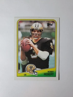 1988 Topps #55 Bobby Hebert New Orleans Saints Football Card - Image 1 of 2
