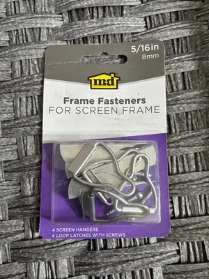 1 LOTE DE 7 sujetadores de marco M-D para marco de pantalla PACK DE 4 Foto 1 de 3