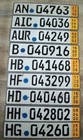 9 x Nummernschild Kennzeichen  Autoschild Deutschland Kurzzeit  Konvolut
