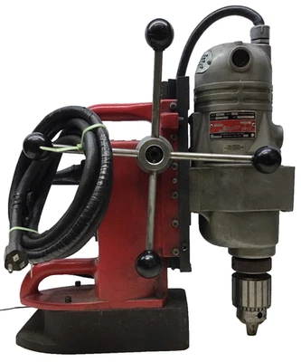 Milwaukee 4292-1 Drill motor w/ 4201 Electromagnetic Drill Press (F8) - Image 1 of 4
