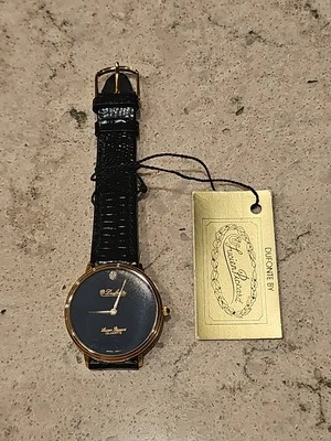 DUFONTE LUCIEN PICCARD Vintage Diamond Watch 32mm case NEW OLD STOCK - Image 1 of 4