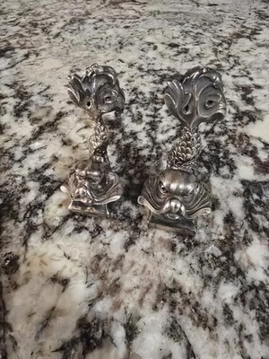 2 X Porta Menú Christofle Neptuno Vintage Plato Plateado Sin Caja Foto 1 de 4