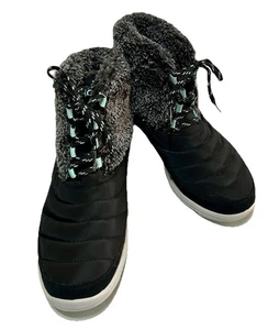 Ryka wasserabweisende schwarze Schnürstiefeletten Damen 7,5 W - Bild 1 von 13