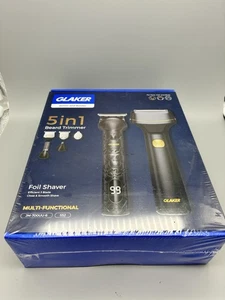 GLAKER 5 In 1 Beard Trimmer Foil Shaver Cordless Face Hair Body - Picture 1 of 2