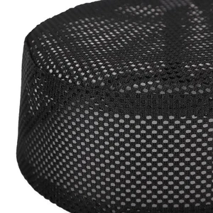 (Black 57cm)Polyester Mixed Cotton Cloth Muslim Prayer Hat Islam Man Embroi DW - Picture 1 of 9