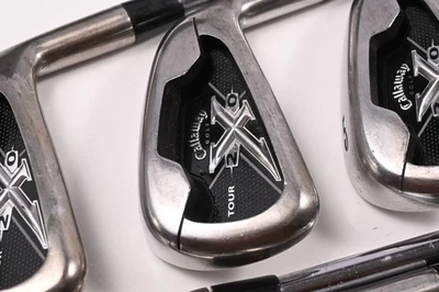 Callaway X-20 Tour Irons / 3-PW / Stiff Flex Project X Steel Flighted Shafts - Image 1 of 4