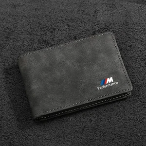 Portafoglio Pieghevole 1pz per BMW M,Porta Carte di Guida Multifunzionale Scamosciato - Foto 1 di 6