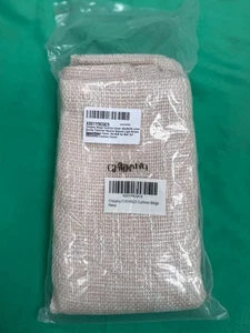 Kissenbezug Chlophy Beige 45x45cm - Sackleinen Struktur Leinen Überwurf Kissenhülle - Bild 1 von 1