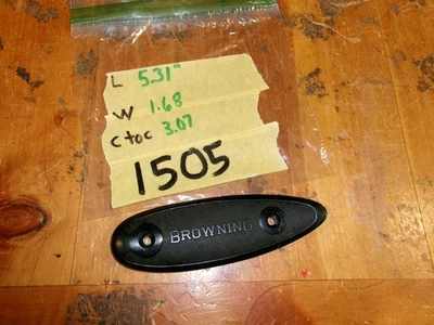 Browning black plastic buttplate, might be for rifle or shotgun I don't know - Image 1 of 3