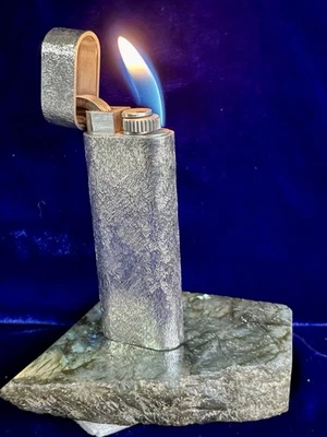 Cartier Lighter Vintage Silver Brushed Mint Condition Works 1 Year Warranty - Image 1 of 4