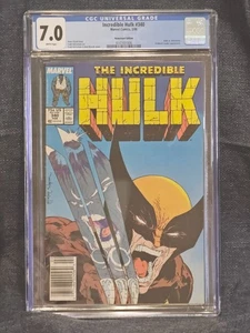 Incredible Hulk #340 CGC 7.0 White Pages NEWSSTAND - Picture 1 of 2