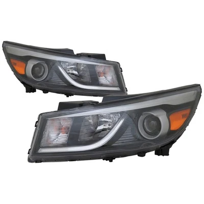 Left And Right Halogen Headlight Set For 15-18 Kia Sedona CAPA Certified - Image 1 of 4