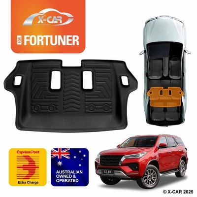 Third Row Seat Floor Mat for Toyota Fortuner 2015-Onwards Car Mats Carpet Liner - Image 1 of 4