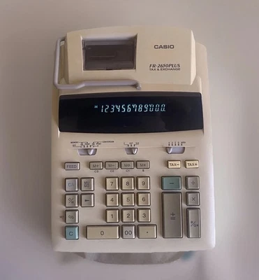 Casio FR-2650 Plus Tax & Exchange Desktop Printing Calculator - Image 1 of 4
