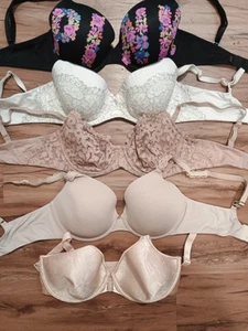 34D Bra Lot Of 5! Victoria's Secret X 3 + Natori & Playtex - Picture 1 of 5