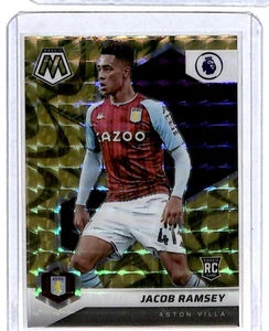 2021 Panini Mosaic Premier League Gold Mosaic Prizm Jacob Ramsey RC Aston Villa - Picture 1 of 2