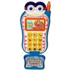 Juguete de teléfono celular parlante Fisher Price Sesame Street Elmo’s World 2002 de colección - Imagen 1 de 3