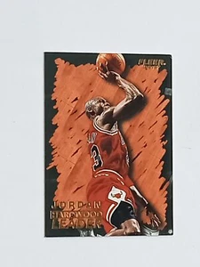 Karte NBA FLEER '96-97 1996 Hardwood Leader Michael Jordan #123 - Bild 1 von 2