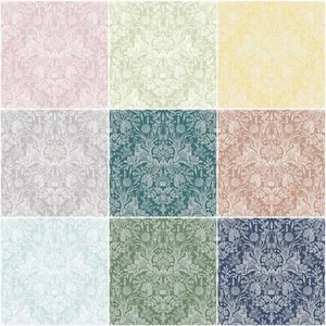 HOLDEN HARLEN WOODLAND DAMASK WALLPAPER ANIMALS FLOWERS LEAVES - CHOOSE COLOUR - Picture 1 of 41