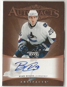 2005-06 Artifacts Autofacts Copper #AFRK Ryan Kesler 17/75 Vancouver Canucks