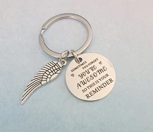 Schlüsselanhänger 5er Pack, Du bist genial, Engelsflügel, Schmuckherstellung - Bild 1 von 1