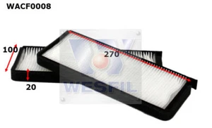 WESFIL CABIN FILTER FOR Ssangyong Rexton RX270 2.7L  XDi 2004 04/04-on WACF0008 - Bild 1 von 1