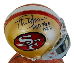 Steve Young Signed Mini Helmet Athlon Sports COA - Picture 1 of 4