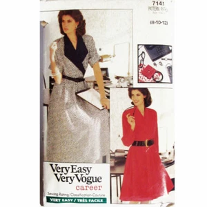 Very Easy Vogue 7149 Size 8-10 Misses' Dress 2 Versions Sewing Pattern Cut - Imagen 1 de 4