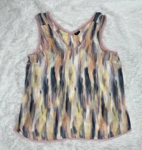 Camicia da spiaggia colorata Torrid donna taglie forti 2 canotta blusa pizzo frange - Foto 1 di 8