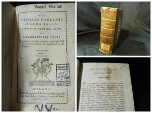 Die sprechenden Tiere Epos Gedicht unterteilt in 26 Lieder - Giambattista Casti - 1802 - Bild 1 von 1