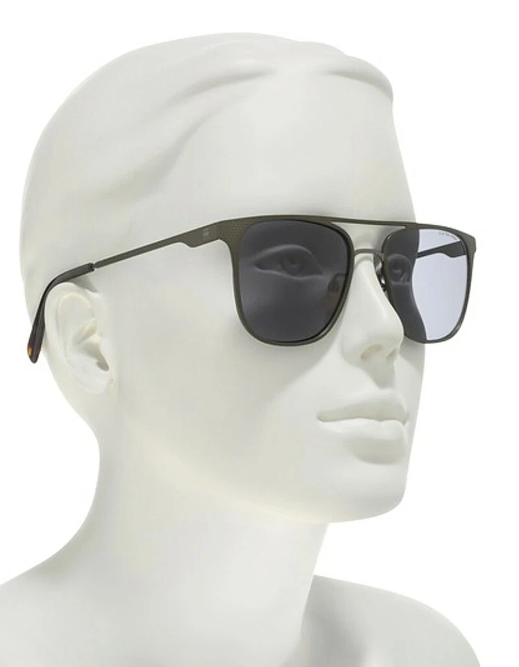 Óculos de sol G-Star Raw quadrado aviador armação texturizada lente azul cinza US$ 156 novo com etiquetas - Imagem 1 de 4