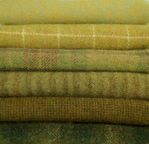 HAND DYED RUG HOOKING WOOL Mill-Dyed ~ "BET YOUR SWEET GRASS" (6-pc. collection) - Picture 1 of 12