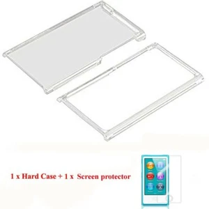 Estuche transparente transparente transparente + protector de pantalla de vidrio para iPod Nano 7a y 8a generación - Imagen 1 de 6