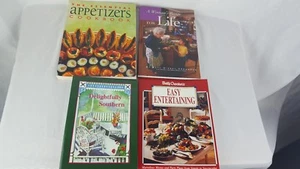 Lot of 4 Cookbooks Appetizers Entertaining Woman's Recipe Delightfully Southern - Imagen 1 de 8