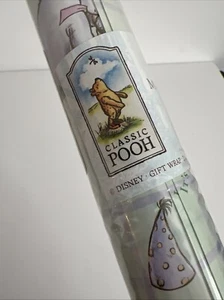Disney Winnie the Pooh Michel & Co Gift Wrap Paper Birthday New Vintage 2 Sheets - Picture 1 of 11