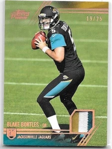 BLAKE BORTLES 2014 TOPPS PRIME PRIME TIME PERFORMANCE 3 COLOR ROOKIE PATCH#19/25 - Picture 1 of 1