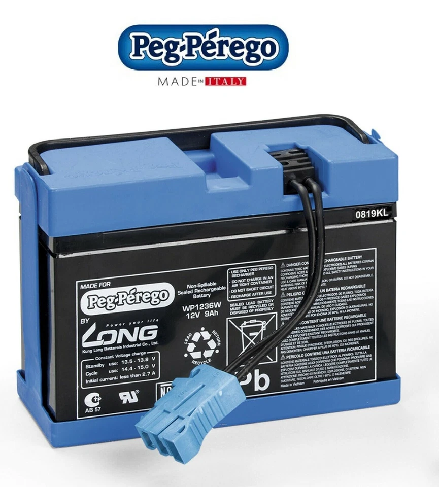 Peg Perego KB0034 12V 8Ah Batteria per Veicoli Elettrici