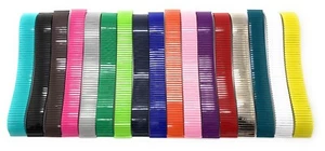 18 mm Negro Blanco Rojo Colores Delgado Metal Elastizado Expansión Reloj Banda Twist O Flex - Imagen 1 de 49