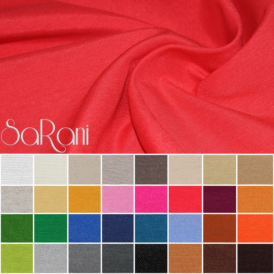 Tessuto Cotone al Metro Tinta Unita Oscurante h.280cm Tappezzeria Tende RIVER