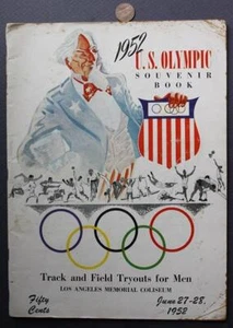 1952 Los Angeles California United States Olympic Team Trials ON SITE Program--- - Picture 1 of 1