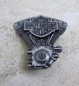 Vintage Harley Davidson Zinnstange & Abschirmstift, Sammlerstück, offiziell lizenziert - Bild 1 von 5