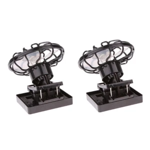 2Pcs Solar Power Panel Fan Outdoor Hat Clip-on Cooler Outdoor Camping Hiking - Picture 1 of 12